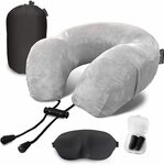 Hugsnug Luxury U Shaped Travel Pillow, Sleep Mask + Ear Plugs $16.49 + Delivery ($0 w/ Prime/ $39 Spend) @ Cosy HW Amazon AU
