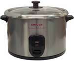 Singer 2.5l Stainless Steel Rice Cooker $36 + $12.99 Delivery ($0 VIC/WA C&C) @ Spotlight