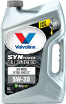 Valvoline Synpower 5W-30 & 5W-40 Full Synthetic 5L Engine Oil $32.95 C&C /+ $10 Delivery @ Bunnings