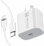 HEYMIX 20W PD Charger & Free Cable $13.99, 2 for $26.99, 20W1A1C Charger $20.99 + Delivery ($0 Prime/ $39+) @ Auselect Amazon Au