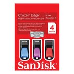 SanDisk 4GB Cruzer Edge Flash Drive 3 Pack $14 @ DSE [Free Delivery]