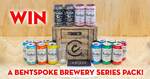 Win 15 Cans of Beer + a Glass (Worth $120) or 1 of 5 Packs of 10 Beers (Worth $79) from Bentspoke Brewery