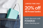 20% off All Power Banks + $6.95 Delivery ($0 with $50 Order) @ Cygnett
