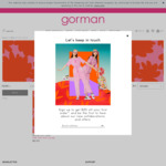 Gorman 10% off Gift Cards over $50