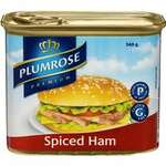 Plumrose Spiced Ham 340g $2.50 (Was $5.70) @ Woolworths