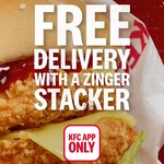 Free KFC Delivery (Save $8.95) with a Zinger Stacker Burger Purchase @ KFC App / DoorDash