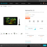Huion Kamvas Pro 12 Graphics Tablet A$349 Delivered @ Huion Official Store