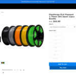 30% off on Flashforge 1kg 1.75mm PLA Filament 12-Piece Bundle $269 Delivered @ Flashforge 3D Printer