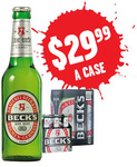 BECKS Beer (24x 330ML) 3 Hour Special $29.99 ($8 Postage) 