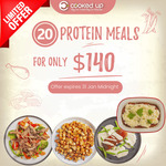 [NSW, QLD, VIC] 20 x Pre Made Protein Cooked Meals $140 Delivered @ Cooked up