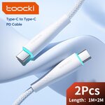 Toocki USB-C to USB-C 60W PD Cable 1m & 2m (2 Pack) US$2.34 (~A$3.51) Delivered @ Digitaling Store AliExpress