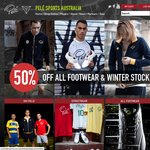 50% All Footwear and Winter Stock Pele Sports Australia