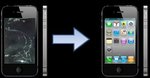 iPhone 4/4S Screen Replacement + FREE Screen Protector for $49 First 100