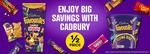 Cadbury 30g-60g Bar Varieties $0.90 (Was $2) + Delivery ($0 C&C/ in-Store/ $100 Order) @ BIG W
