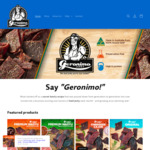 15% off Jerky + $6.99 Delivery ($0 with $100 Order) @ Geronimo Jerky