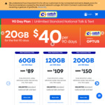 Catch Connect 365 Days Prepaid Plan: 120GB $109, 200GB $150 (New Customers Only) @ Catch Connect