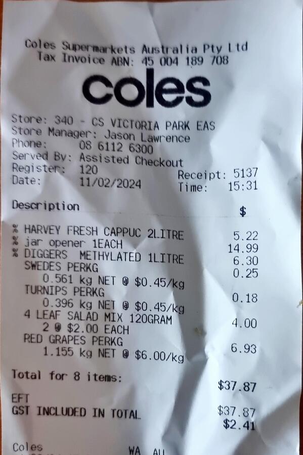 [WA] Turnips & Swedes 0.45/kg Coles, East Victoria Park OzBargain