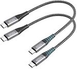 60W USB-C Cable 15cm 2-Pack $10.19 + Delivery ($0 with Prime / $59 Spend) @ Statco AU via Amazon AU