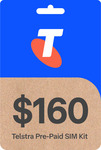 Telstra Pre-Paid SIM Kit 6-Month Expiry 110GB on Activation for $130 Delivered (Ongoing $160 70GB Per 6 Months) @ Telstra