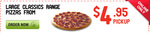 $4.95 Large Classic Pizza (Pick up) - 24 Hours Only - Pizza Hut