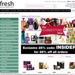 25% off Storewide Sale at Fresh, Hurry, 24hrs Only!