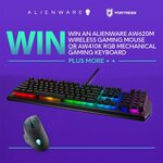 Win an Alienware AW620M Wireless Gaming Mouse or AW410K RGB Mchanical Gaming Keyboard from Fortress Melbourne + Alienware