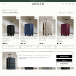 Up to 50% off Suitcases at Antler with Free Shipping