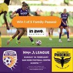 Win 1 of 5 Family Passes for Perth Glory A-League Women’s Vs Wellington Phoenix FC in Perth from in Awe Australia