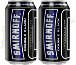 [Past Best Before] Smirnoff Double Black 5% 375ml x 48 Cans $99 + Metro Shipping from $11.95 (up to 3 Cases) @ Craft Cartel