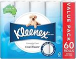 Kleenex Complete Clean Toilet Paper 60 Rolls $29.33 ($26.40 S&S) + Delivery ($0 with Prime/ $59 Spend) @ Amazon AU