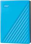 Western Digital My Passport USB3.0 External Portable Hard Drive, 4TB, Blue $153.99 Delivered @ Amazon AU