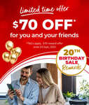 Referrer and Referee Each Get $70 off Minimum $500 Spend @ Appliances Online