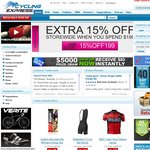 Cycling Express 15% off Purchases over $199