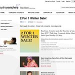 2 For 1 Winter Sale! Three hot Sydney Symphony concerts at the Sydney Opera House