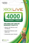 Xbox Live 4000 Microsoft Points (Region Free) - $43.99 USD Email Shipping - GameHunterCDKey.com