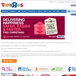 Toys "R" Us - Buy 1 Get 1 Half Price on Full Priced Items Online Via PayPal
