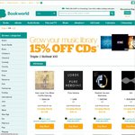 Bookworld - 15% off CDs (+ 5% Off for Citizens/Registered Users)