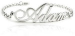 Personalized Name Bracelet in 925 Sterling Silver Only $19 w/Box Delivered @ Matchless Store
