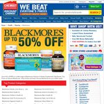 Up to 50% off RRP on a Wide Range of Blackmores Vitamins & Dietary Supplements @ChemistWarehouse