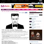 Win Tickets to See Justin Timberlake with Three of Your Friends from VMusic