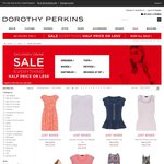 Dorothy Perkins Half Price or Less All Sale Items 2 Days Only