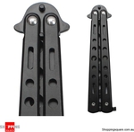 Iron TRAINING Butterfly Knife Balisong Black Colour $19.95 @ Shopping Square