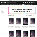 $50 off iPad Air & iPad Air 2 at Myer Stocktake Sale - One Day Offer Saturday Jan 24th