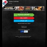 3x Pizzas Delivered $24, 1x Pizza Pick up $6.95 Today Only @ Domino's