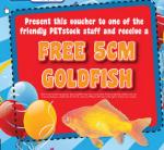 Free Goldfish at Selected PETstock Stores