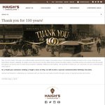 Free Haigh's Chocolate in Store, [SA, NSW] (VIC Stores - Purchase req.)