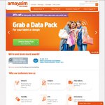 Amaysim 25% off All Data Plans with SIM Card Purchase: 10GB Annual Plan for $75 (Save $25) [New Customers]