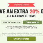 Save an Extra 20% off on All Clearance Items @ KitchenWareDirect