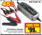 CTEK MXS 5.0 12V 5A+ Battery Charger $99 @ Repco
