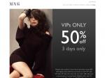 50% off Original Prices at MNG for 3 Days with Voucher